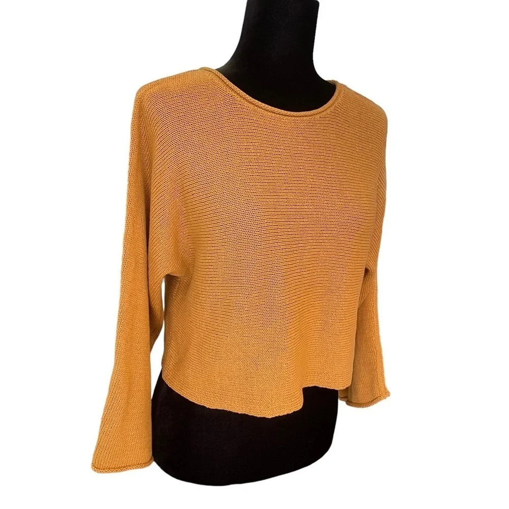 NEW Marianna Cropped Wide Sleeve Sweater - The Group Babaton by Aritzia